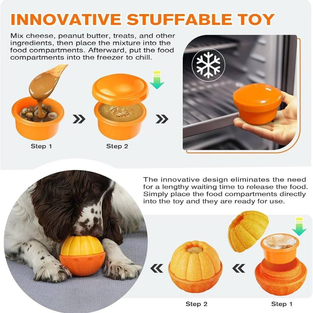 Unbreakable Dog Frozen Treat Toy Treat Dispensing Indestructible Dog Toy Chew